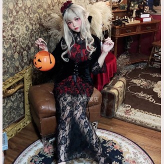 Halloween Vampire Queen Lolita Dress (JYF13)